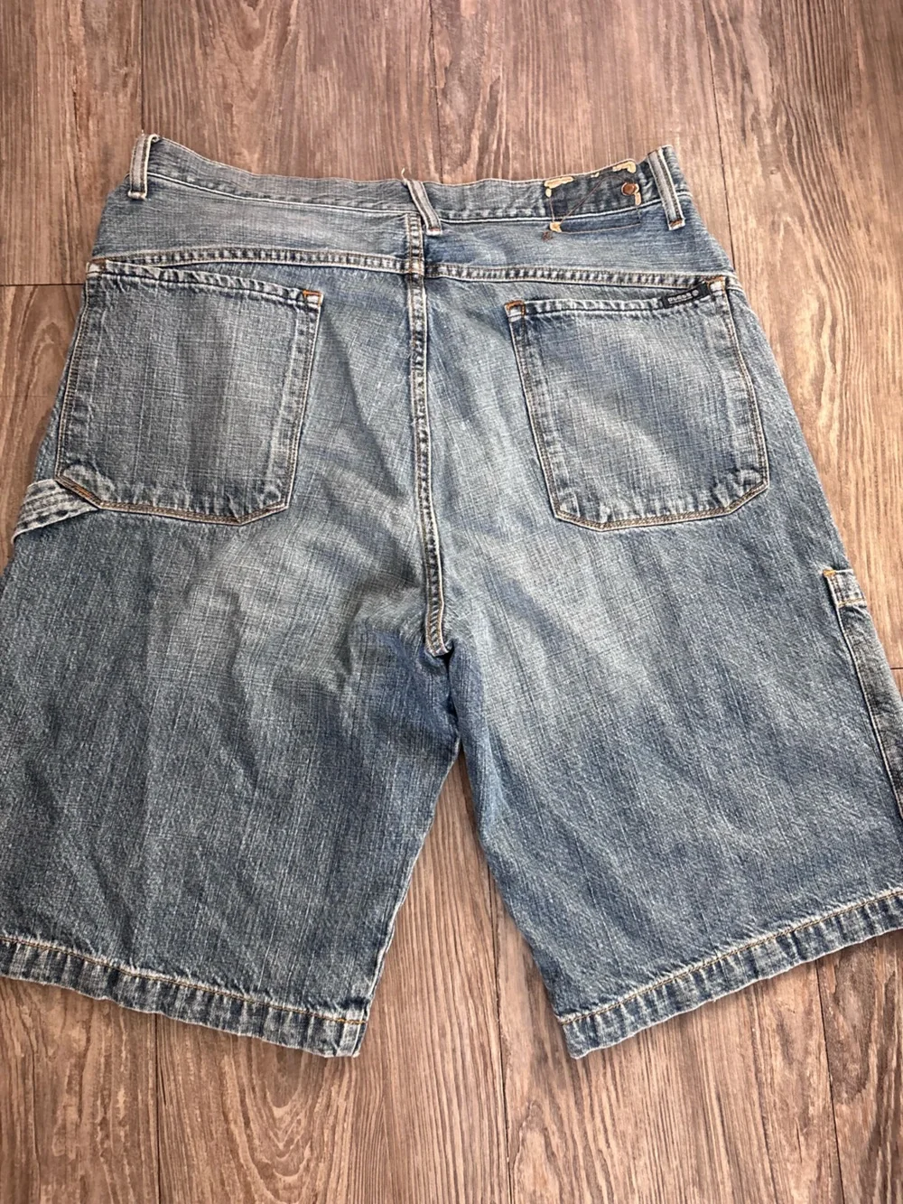 Guess Light Blue Denim Cargo Shorts